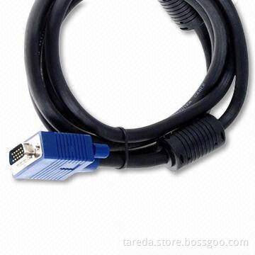 15-Pin VGA Cable with Three Coaxial Wires for High Frequency Color Signals, OEM Orders are Welcome